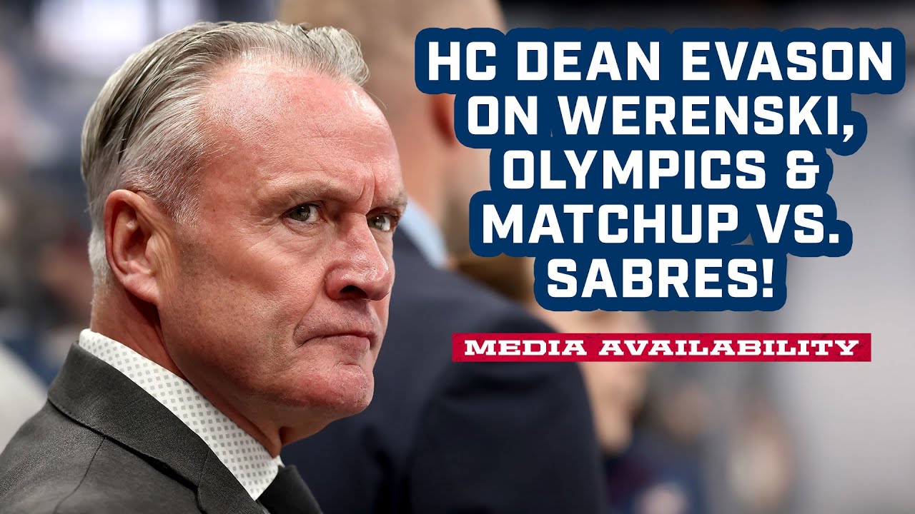 HC Dean  Evason on Zach Werenski, Winter Olympics and Buffalo Sabres Matchup | Media Availability