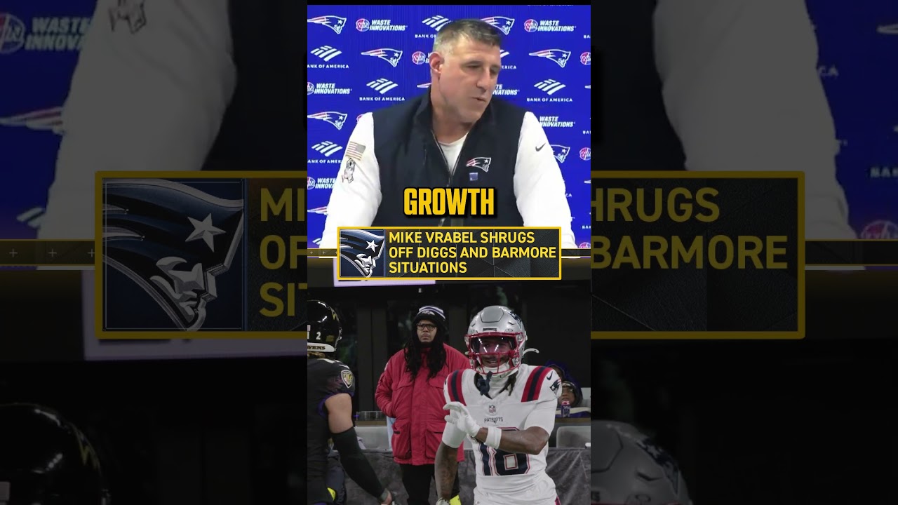 Mike Vrabel Has Zero Fear Over Diggs–Barmore Situations 🏈 #NFL #Patriots #Diggs #Barmore #football
