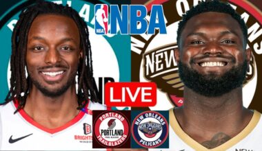 LIVE: PORTLAND TRAIL BLAZERS vs NEW ORLEANS PELICANS | NBA | PLAY BY PLAY | SCOREBOARD