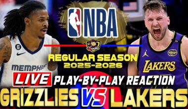 LAKERS VS MEMPHIS GRIZZLIES | NBA Regular Season 2025-26 |Nba Live Score & Commentary