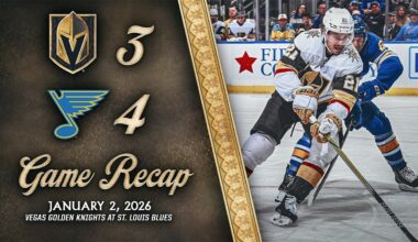 HIGHLIGHTS | St. Louis Blues 4, Vegas Golden Knights 3 | Jan. 2, 2026