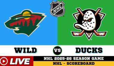 🔴LIVE : Minnesota Wild Vs Anaheim Ducks | NHL 2026 | NHL Live SCOREBOARD