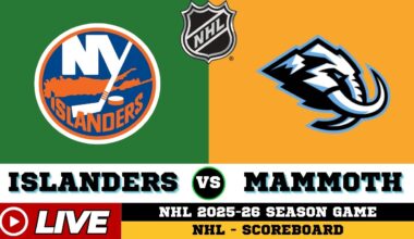 🔴LIVE : Utah Mammoth Vs New York Islanders | NHL 2026 | NHL Live SCOREBOARD