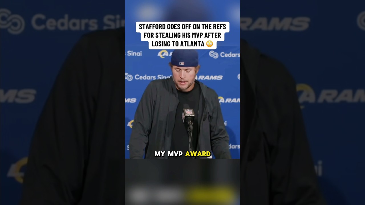 “Refs stole my MVP” - Matthew Stafford Postgame Interview after- Rams vs Falcons