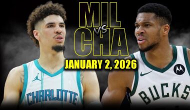 Milwaukee Bucks vs Charlotte Hornets Full Game Highlights – January 2, 2026 | NBA Season