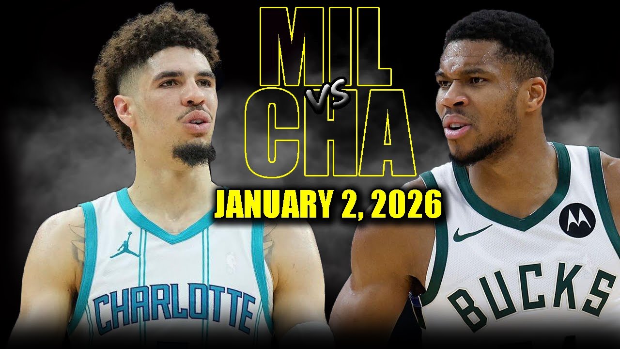 Milwaukee Bucks vs Charlotte Hornets Full Game Highlights – January 2, 2026 | NBA Season