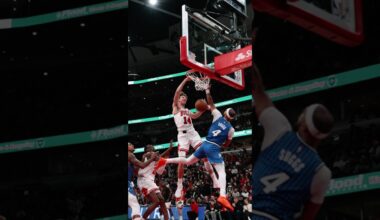 MATAS BUZELIS DUNK OF THE SEASON 🤯🤯 #nba #shorts #basketball #chicagobulls #poster #dunk #wild