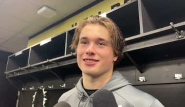 Celebrini Happy With Sharks' Response, Chernyshov's 1st NHL Goal | @ Canucks Post-Game (12.27.25)