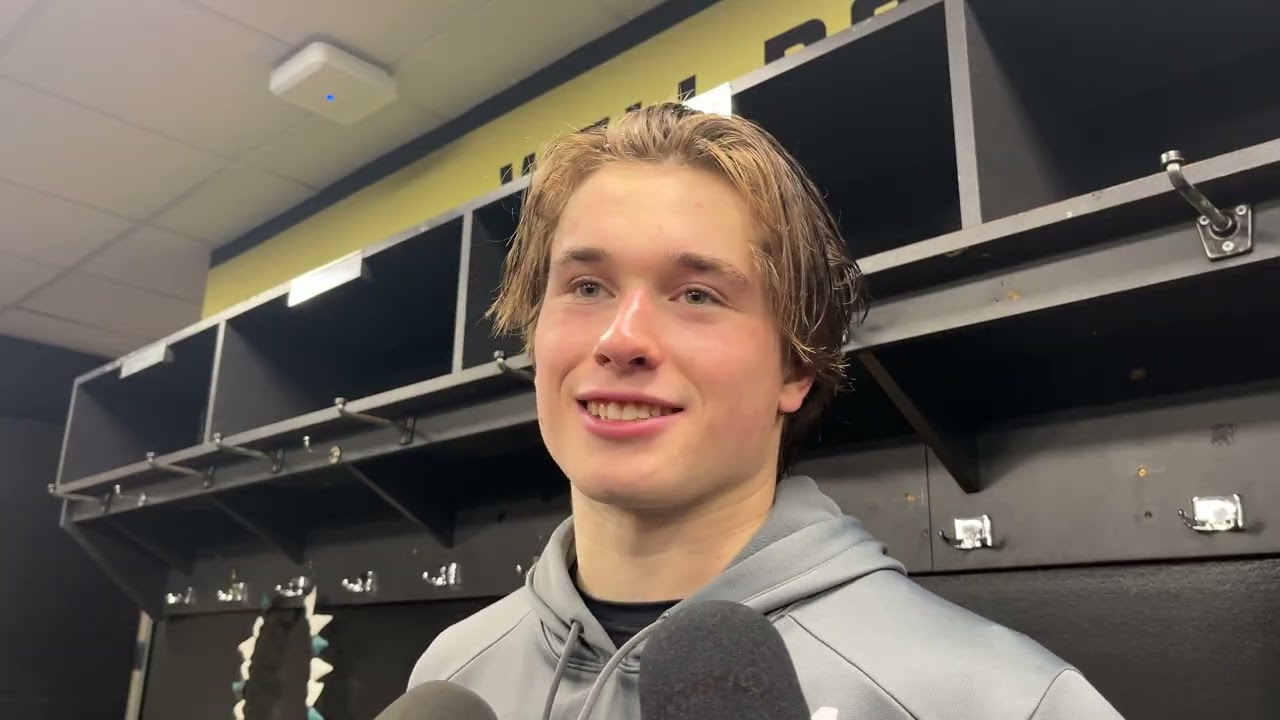 Celebrini Happy With Sharks' Response, Chernyshov's 1st NHL Goal | @ Canucks Post-Game (12.27.25)