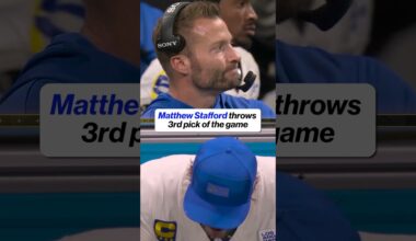 Tough night for Matthew Stafford in Atlanta 😬 #NFL #Rams #Falcons #MatthewStafford