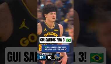 GUI SANTOS NA BOLA DE 3! 🇧🇷🔥 #NBA #GuiSantos #shorts