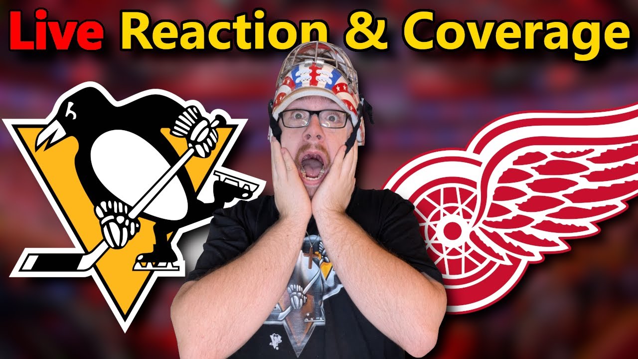 LIVE: Penguins vs Red Wings | Kane Milestone Watch