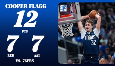 Cooper Flagg (12 PTS 7 REB 7 AST) vs. Philadelphia 76ers | January 1, 2026