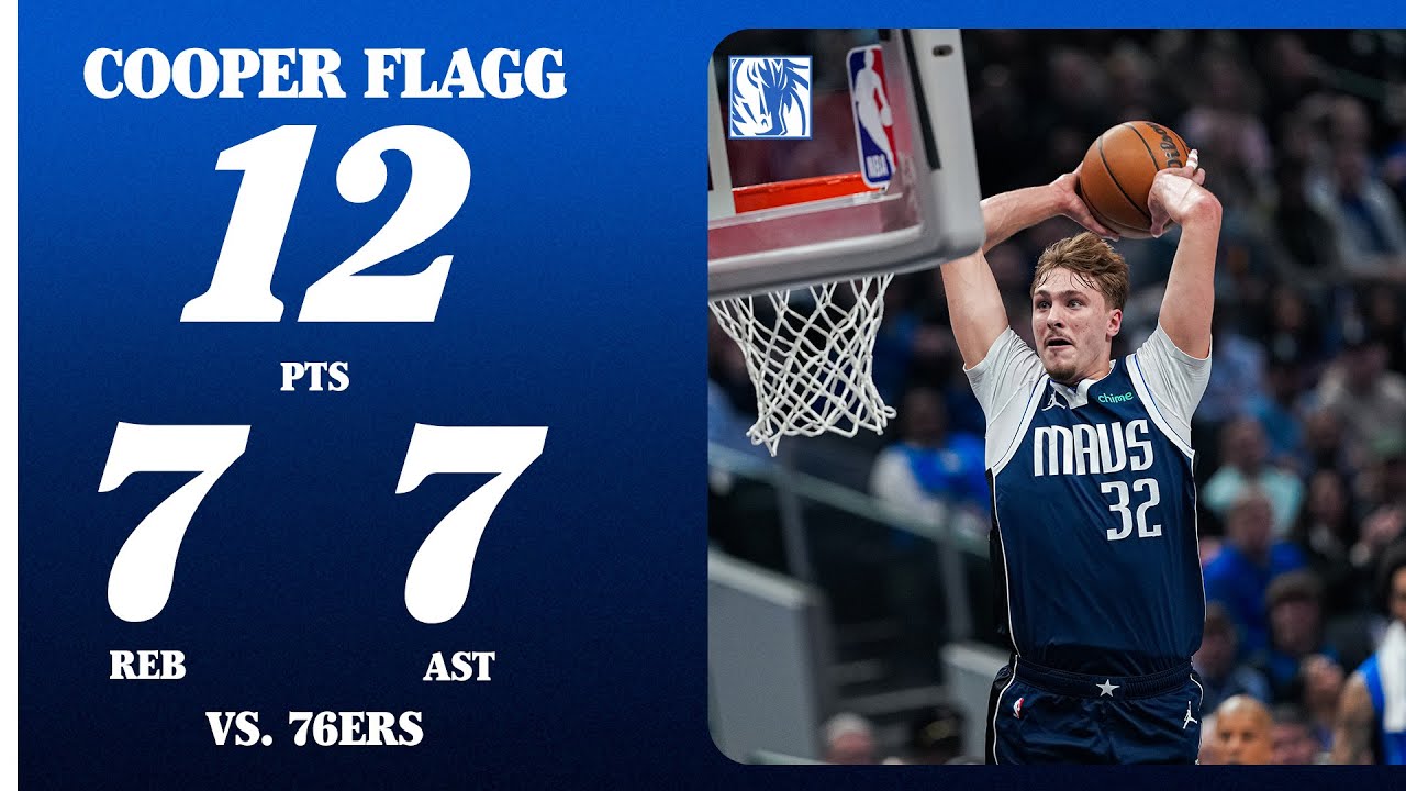 Cooper Flagg (12 PTS 7 REB 7 AST) vs. Philadelphia 76ers | January 1, 2026