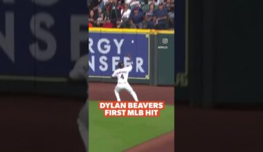 Dylan beavers gets his first major league hit as a Baltimore Orioles player his MLB debut