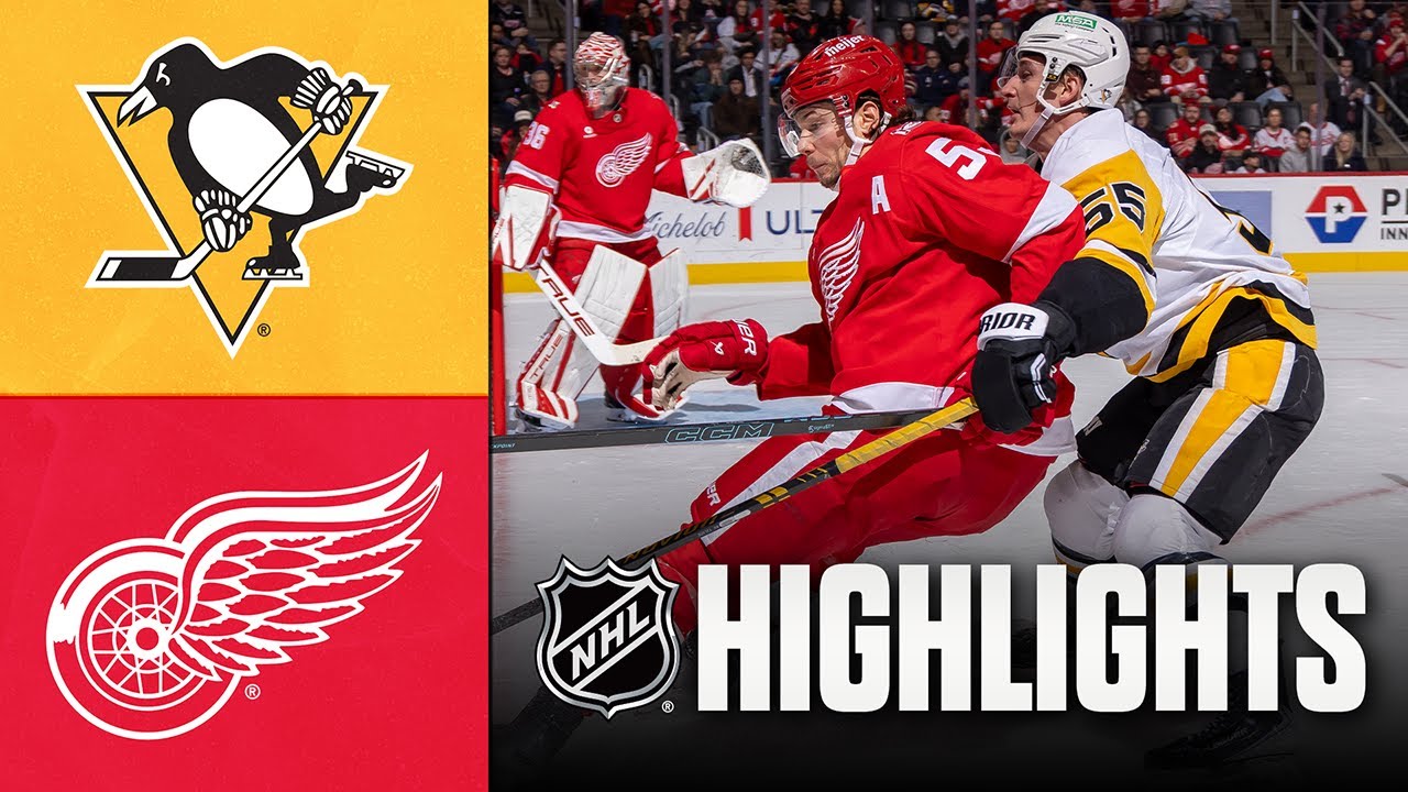 Penguins vs. Red Wings | NHL Highlights | January 03, 2026