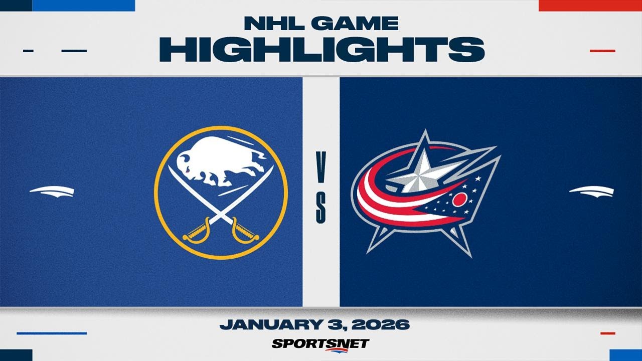 NHL Highlights | Sabres vs. Blue Jackets - January 3, 2026