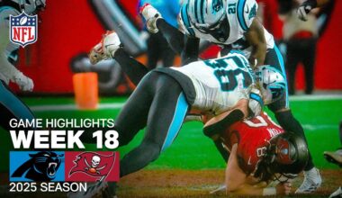 Carolina Panthers vs Tampa Bay Buccaneers Game Highlights | 2025 NFL Season Week 18