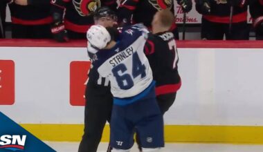Jets’ Logan Stanley Lands Punch On Senators’ Brady Tkachuk Leading To Multiple Penalties