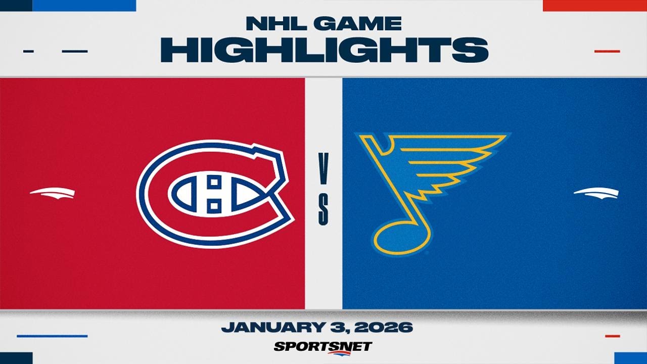 NHL Highlights | Canadiens vs. Blues - January 3, 2025