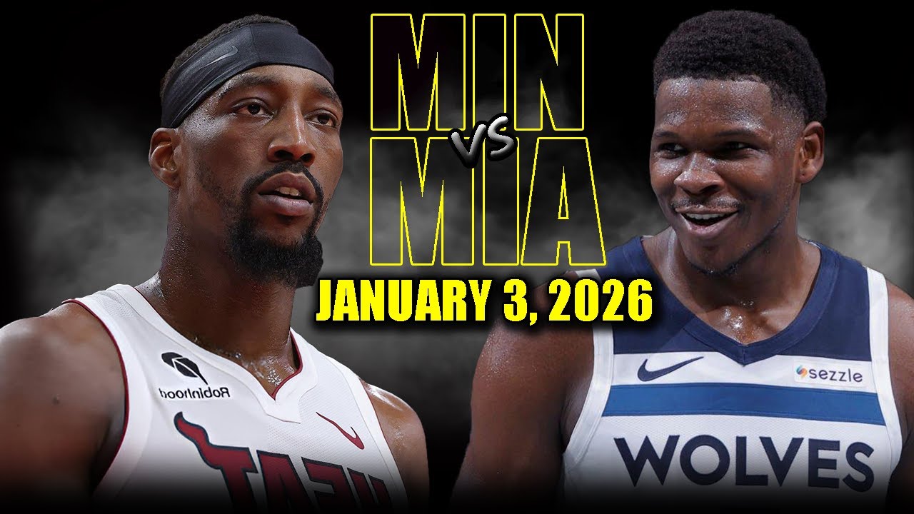 Minnesota Timberwolves vs Miami Heat Full Game Highlights – January 3, 2026 | NBA Season