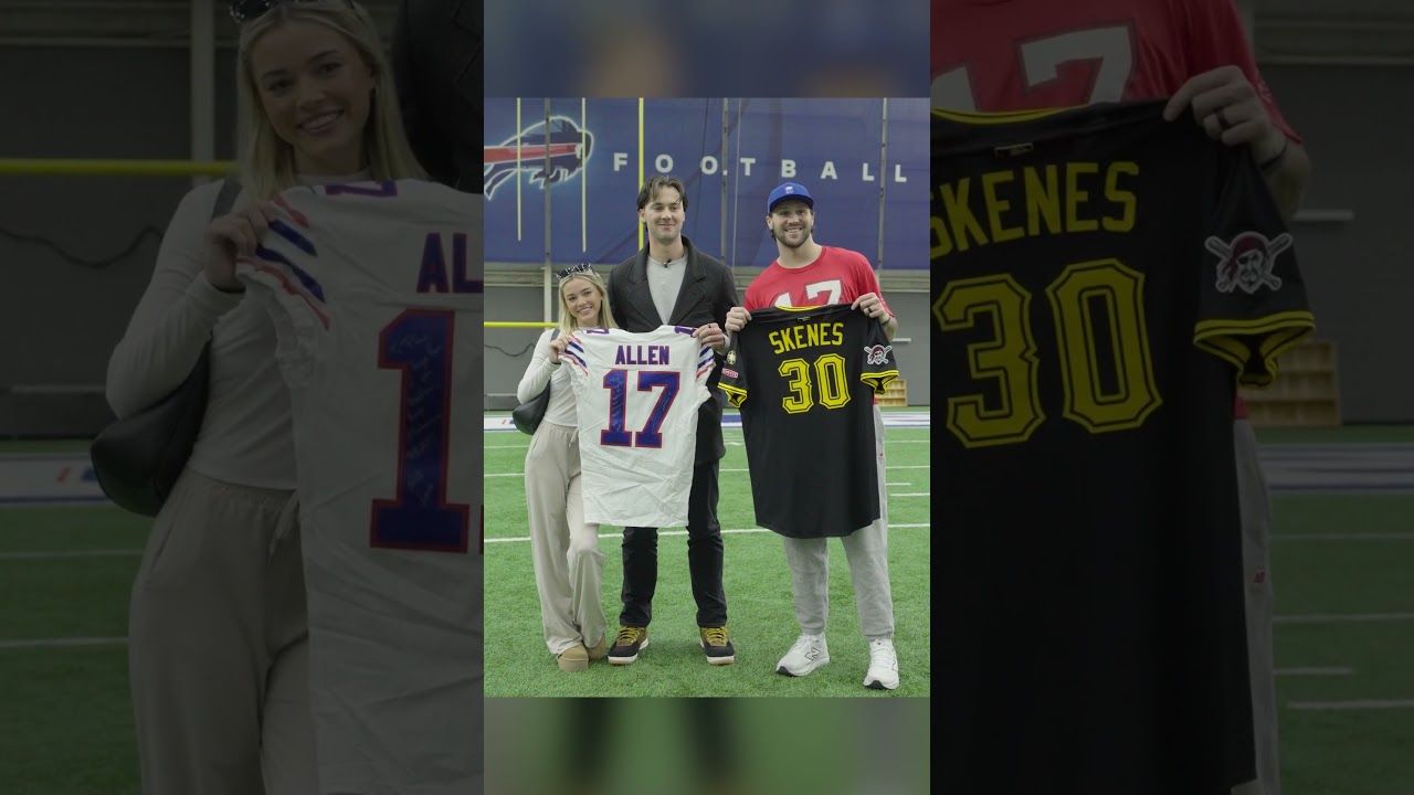 Livvy Dunne, Paul Skenes Meet Josh Allen And The Buffalo Bills! #shorts #nfl #bills