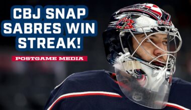 Blue Jackets Snap Sabres Win Streak with a 5-1 Victory on Kids Takeover Day! 😀 | Postgame Media