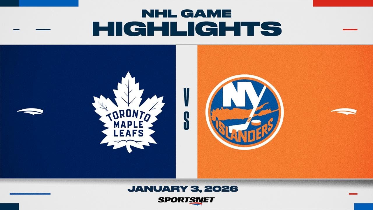 NHL Highlights | Maple Leafs vs. Islanders - January 3, 2026