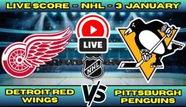 🔴 Detroit Red Wings vs Pittsburgh Penguins | NHL PLAY BY PLAY | Live Score Update January 3