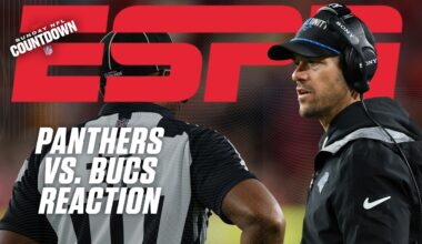NFL Countdown reacts to the refereeing in Bucs’ win vs. Panthers 👀