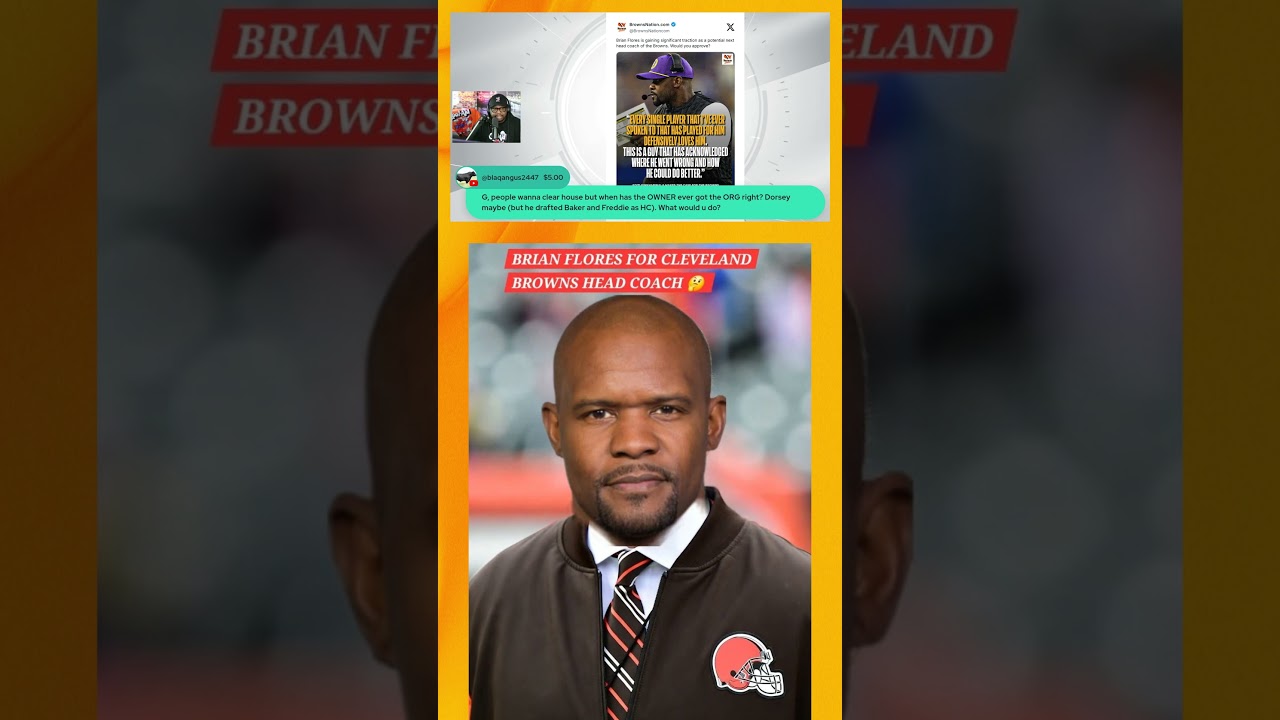 This Is Why Brian Flores Makes Sense For The Browns #clevelandbrowns #brianflores #nfl