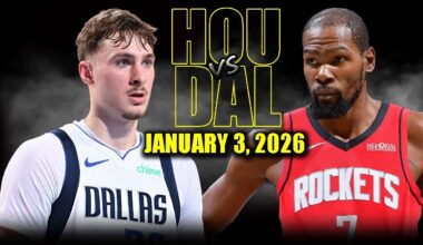 Houston Rockets vs Dallas Mavericks Full Game Highlights – January 3, 2026 | NBA Season