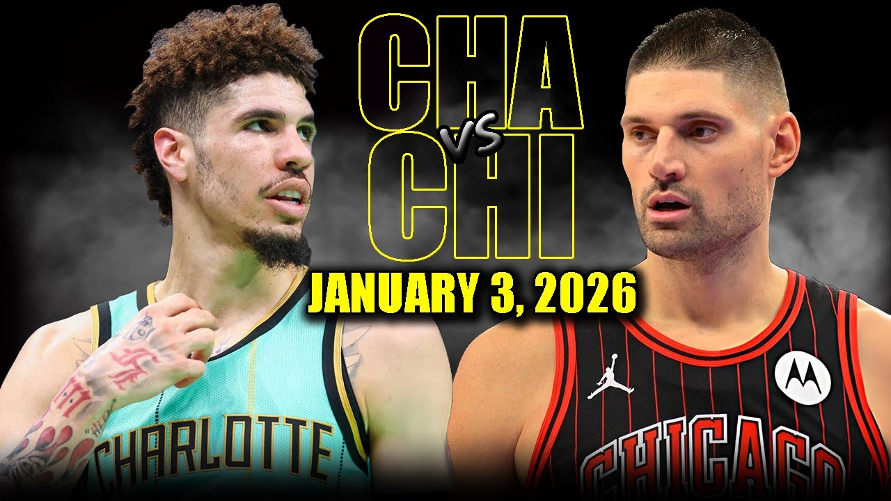 Chicago Bulls vs Charlotte Hornets Full Game Highlights – January 3, 2026 | NBA Season
