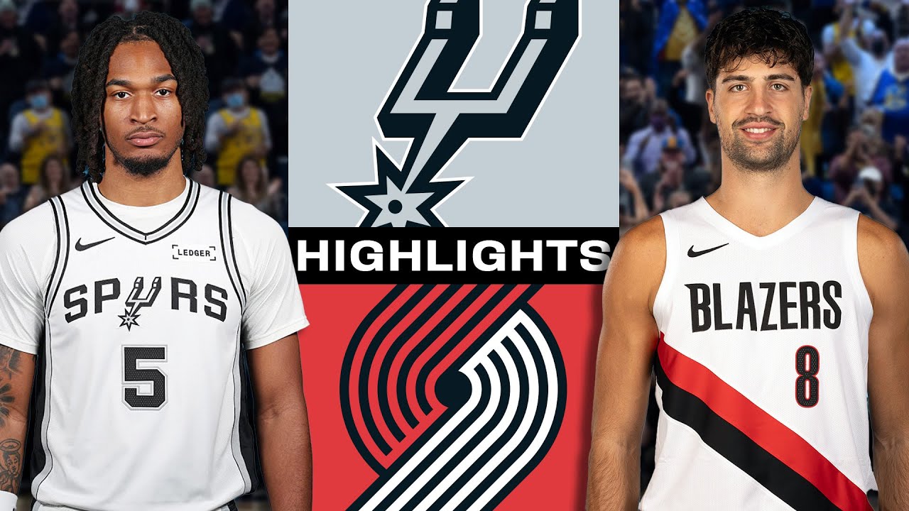 San Antonio Spurs vs Portland Trail Blazers FULL GAME HIGHLIGHTS
