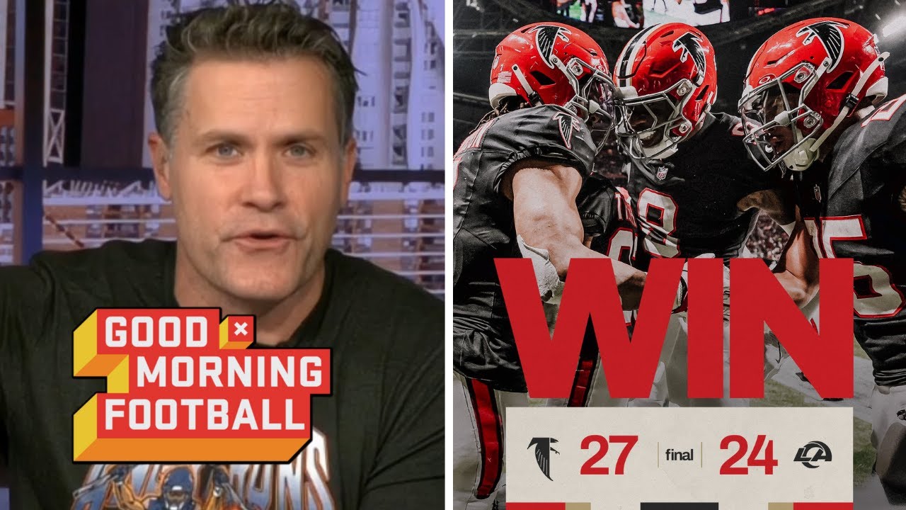 GMFB | Bijan Robinson is the greatest RB of all-time - Kyle Brandt on Falcons stun Rams 27-24 on MNF