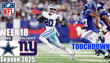 New York Giants vs Dallas Cowboys Week18 | Game Highlights Today | 2026 NFL Season