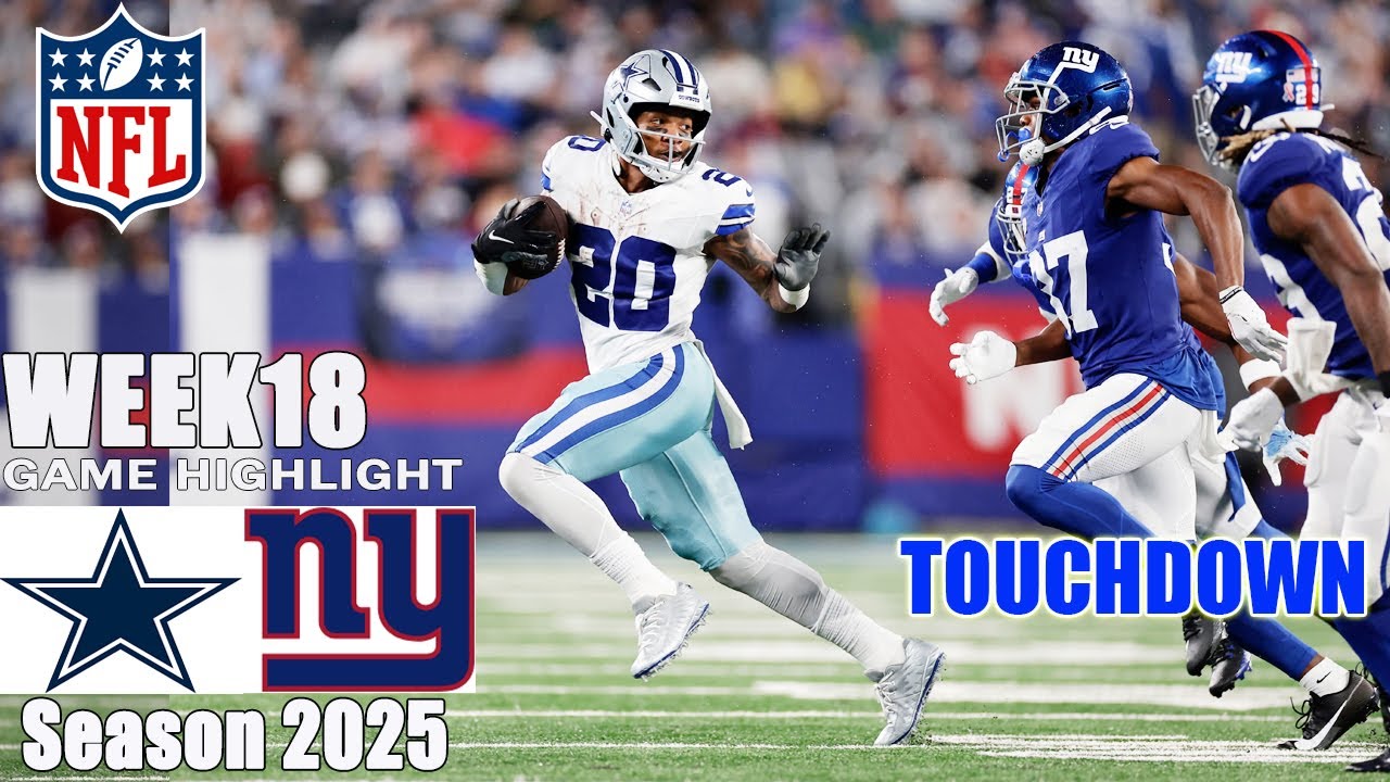 New York Giants vs Dallas Cowboys Week18 | Game Highlights Today | 2026 NFL Season
