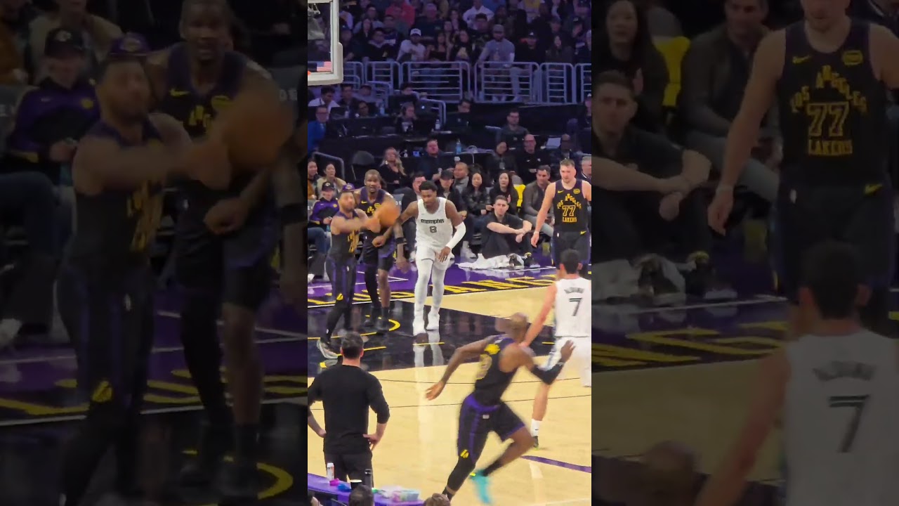 Lebron closes out the 2nd Qtr against the Memphis Grizzlies #lakersvshrizzlies #lakers #lebronjames