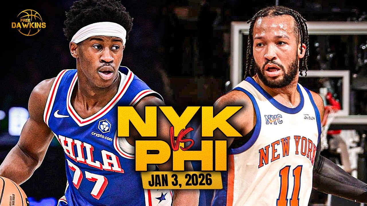 New York Knicks vs Philadelphia 76ers Full Game Highlights | Jan 3, 2026 | FreeDawkins