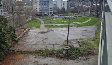 Practice Facility Location Idea - North East side of Granville Street Bridge