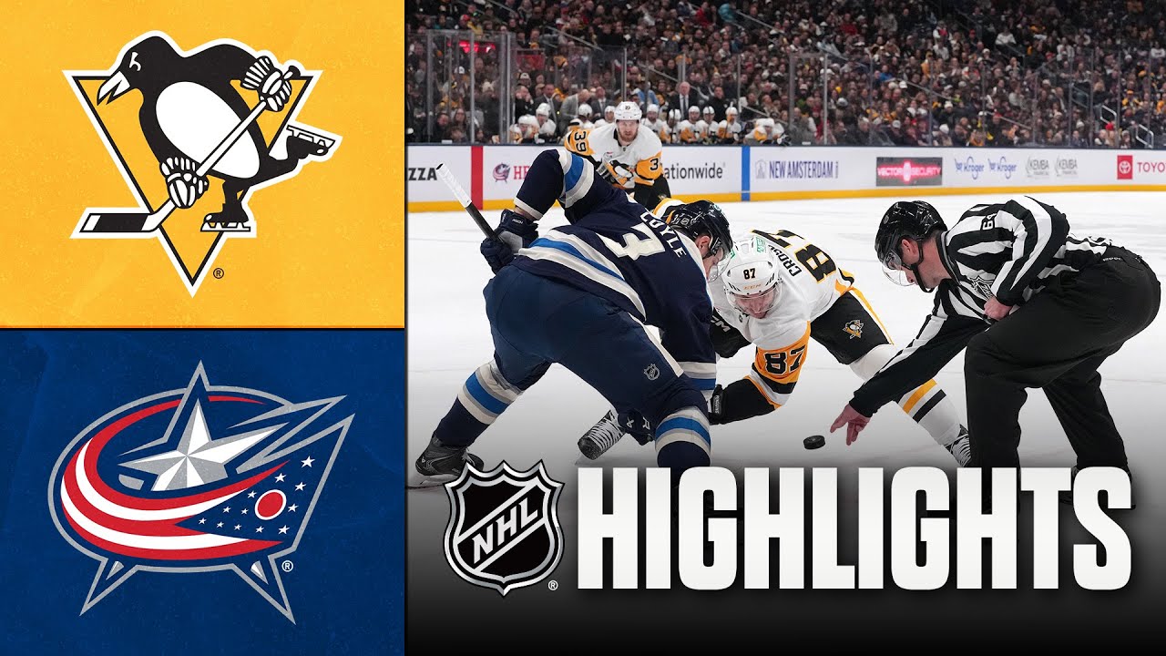 Penguins vs. Blue Jackets | NHL Highlights | January 04, 2026
