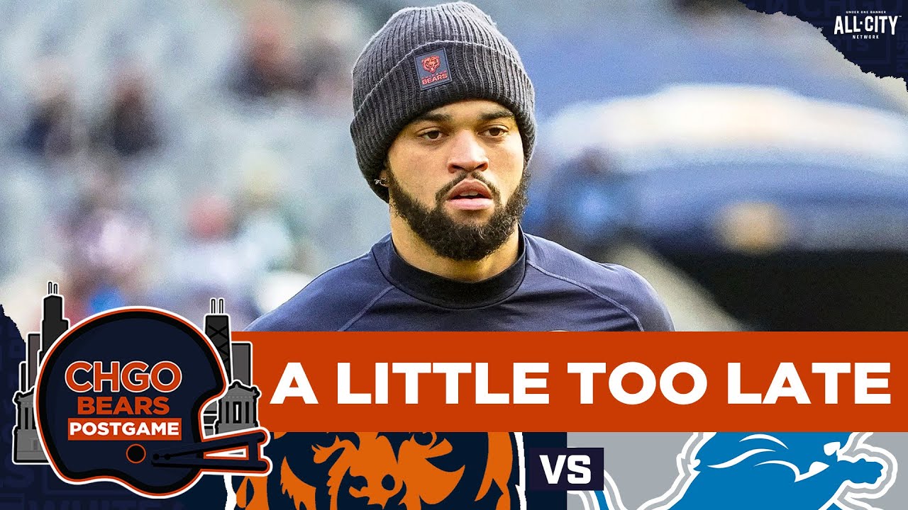 BEARS POSTGAME: Caleb Williams & Chicago Bears Have NO ANSWERS for Detroit Lions | CHGO Bears