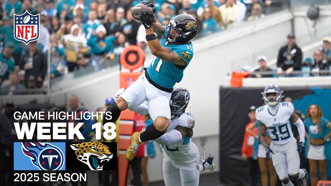 Tennessee Titans vs. Jacksonville Jaguars Game Highlights | NFL 2025 Season Week 18