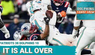 DOLPHINS SQUAD SHOW: Quinn Ewers, Miami Dolphins Drop Season Finale 38-10 at New England Patriots