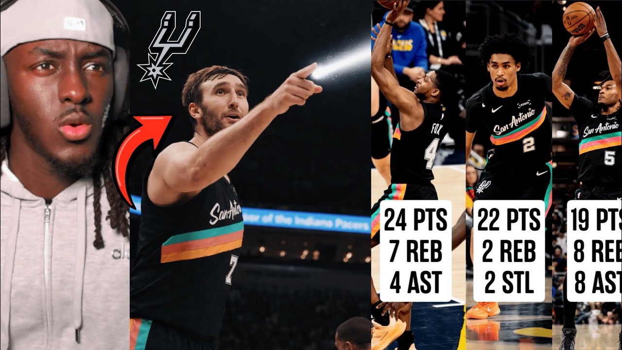 SPURS DEPTH IS INSANE.. Spurs Vs Pacers Highlights Reaction