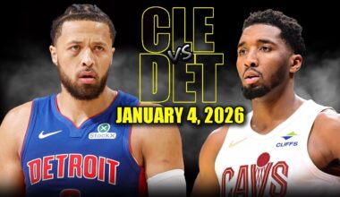 Detroit Pistons vs Cleveland Cavaliers Full Game Highlights – January 4, 2026 | NBA Season