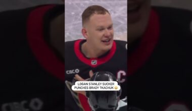 Logan Stanley Sucker Punches Brady Tkachuk! 😬