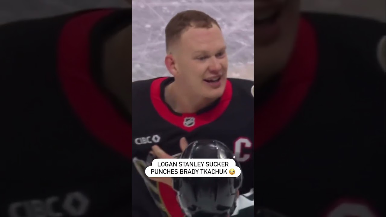 Logan Stanley Sucker Punches Brady Tkachuk! 😬