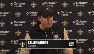 Kellen Moore recaps Loss in ATL | Saints-Falcons Postgame | 2025 NFL Week 18