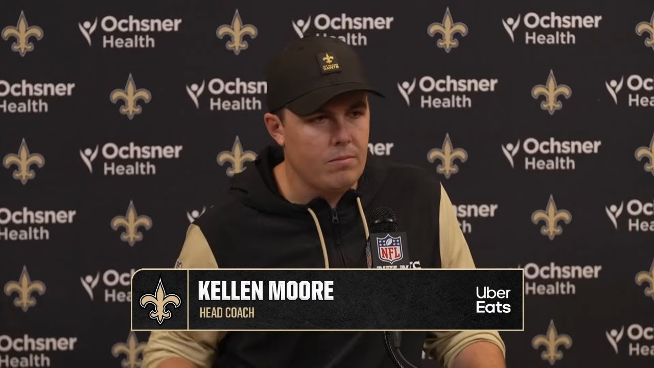 Kellen Moore recaps Loss in ATL | Saints-Falcons Postgame | 2025 NFL Week 18